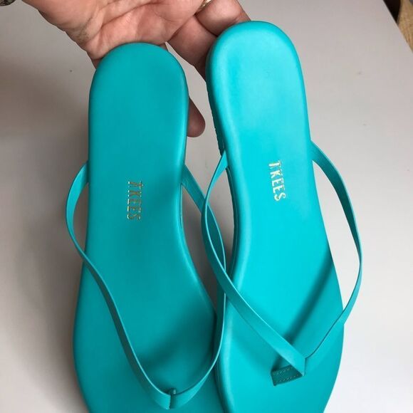 TKEES Turquoise Sandals - Picture 3 of 4